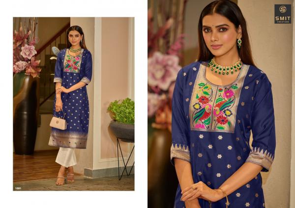 Smit Maya Paithani Cotton Designer Kurti Collection